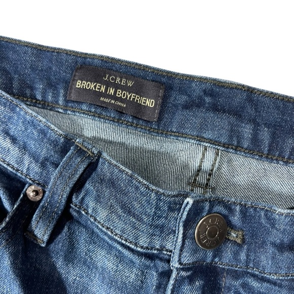 J. Crew Broken In Boyfriend bootcut Blue Jeans Women’s Size 28 - Picture 3 of 6